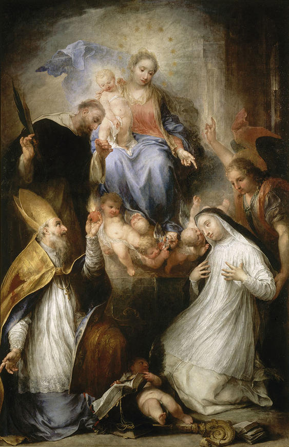 La Vierge et l’Enfant avec saint Pierre martyr, saint Augustin et sainte Catherine de Sienne