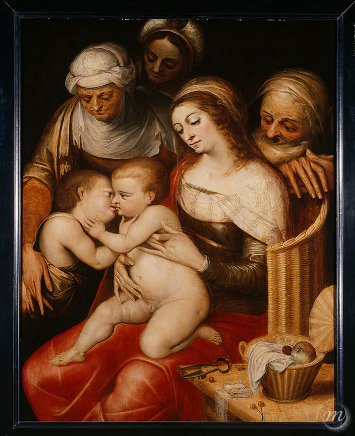 Sainte Famille avec sainte Anne, sainte Elisabeth et saint Jean-Baptiste