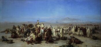 Gustave_Guillaumet_marché_arabe_dans_la_plaine_de_tocria_1865