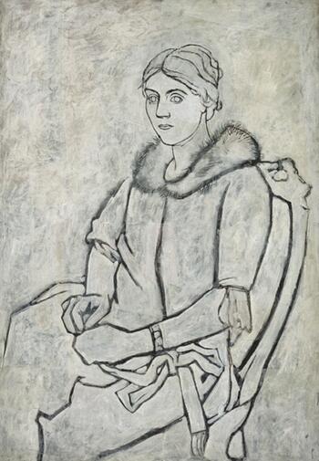 PICASSO_olga_au_col_de_fourrure