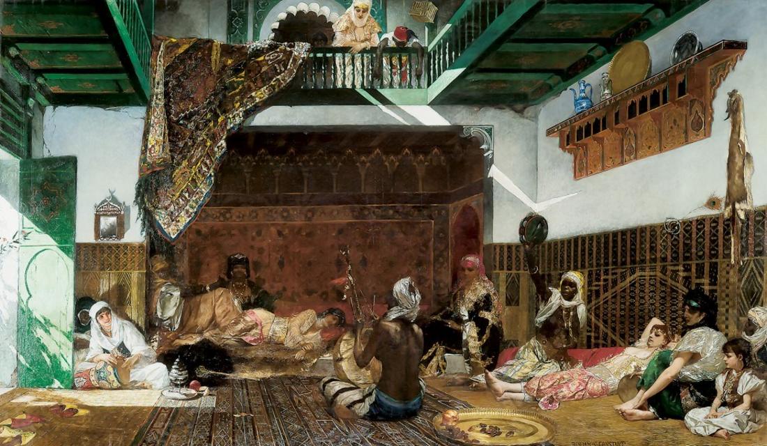 Intérieur de harem au Maroc